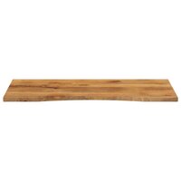Bureaublad met ronding 110x60x2,5 cm massief ruw mangohout 3