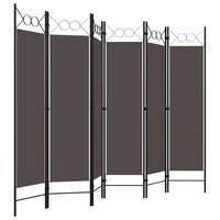 Kamerscherm met 6 panelen 240x180 cm antraciet 3