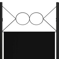 Kamerscherm met 6 panelen 240x180 cm zwart 5