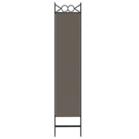 Kamerscherm met 4 panelen 160x200 cm stof antracietkleurig 6