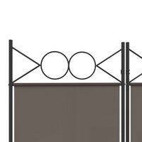  Kamerscherm met 3 panelen 120x220 cm stof antracietkleurig 7