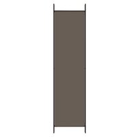 Kamerscherm met 6 panelen 300x200 cm stof antracietkleurig 7