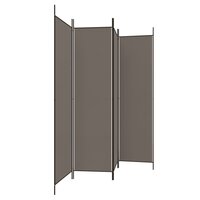  Kamerscherm met 4 panelen 200x220 cm stof antracietkleurig 4