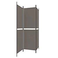 Kamerscherm met 3 panelen 150x180 cm stof antracietkleurig 5