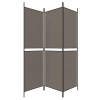Kamerscherm met 3 panelen 150x200 cm stof antracietkleurig 5