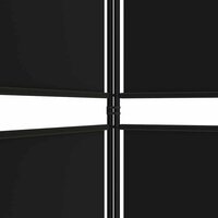 Kamerscherm met 3 panelen 150x200 cm stof zwart 7