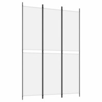 Kamerscherm met 3 panelen 150x220 cm stof wit 2
