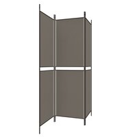 Kamerscherm met 3 panelen 150x220 cm stof antracietkleurig 4