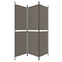 Kamerscherm met 3 panelen 150x220 cm stof antracietkleurig 5