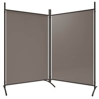 Kamerscherm met 2 panelen 175x180 cm stof antracietkleurig 5