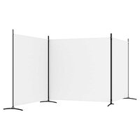  Kamerscherm met 3 panelen 525x180 cm stof wit 5