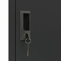 Lockerkast 38x45x180 cm staal antracietkleurig 7