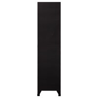 Lockerkast 90x45x180 cm staal zwart 4