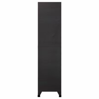Lockerkast 90x45x180 cm staal antracietkleurig en wit 4
