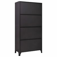 Lockerkast 90x40x180 cm staal antracietkleurig 5