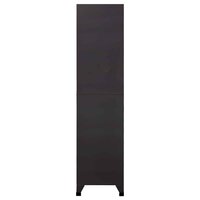 Lockerkast 90x40x180 cm staal antracietkleurig en rood 4