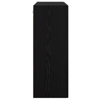 Opbergkast Wandgemonteerd Zwart Eiken 69,5 x 34 x 90 cm 7