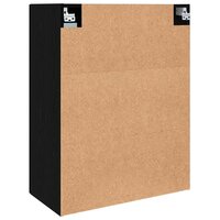 Opbergkast Wandgemonteerd Zwart Eiken 69,5 x 34 x 90 cm 8