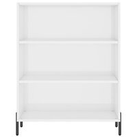 Schappenkast 69,5x32,5x90 cm bewerkt hout hoogglans wit 4