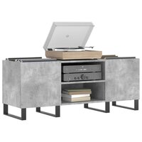 Platenkast 121x38x48 cm bewerkt hout betongrijs 3