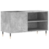 Platenkast 85x38x48 cm bewerkt hout betongrijs 2