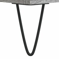 Platenkast 85x38x48 cm bewerkt hout grijs sonoma eikenkleurig 7