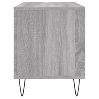 Platenkast 100x38x48 cm bewerkt hout grijs sonoma eikenkleurig 5