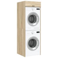 Wasmachinekast Sonoma 67,5 x 68 x 200 cm Bewerkt hout 3