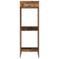 Wasmachinekast Oudhout 67,5 x 68 x 200 cm Bewerkt hout 6