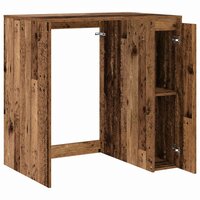 Wasmachinekast met opslag Oudhout 87 x 60 x 89 cm Bewerkt hout 5