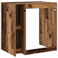 Wasmachinekast met opslag Oudhout 87 x 60 x 89 cm Bewerkt hout 8