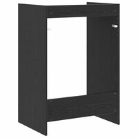 Wasmachinekast Zwart Eiken 67,5 x 48 x 97 cm Bewerkt hout 7