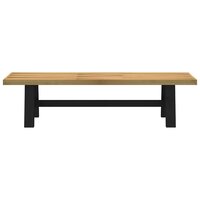 Eetbank NOAIN A-vormige poten 180x40x45 cm massief hout 3