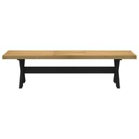 Eetbank NOAIN X-vormige poten 180x40x45 cm massief hout 3