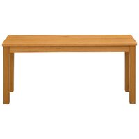 Eetbank 95 x 32 x 45 cm Massief Eikenhout Naturel 3