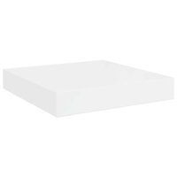 Wandschap zwevend 23x23,5x3,8 cm MDF hoogglans wit 2