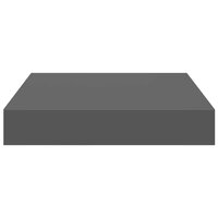 Wandschappen zwevend 2 st 23x23,5x3,8 cm MDF hoogglans grijs 7