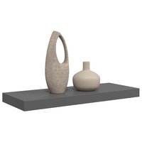 Wandschap zwevend 60x23,5x3,8 cm MDF hoogglans grijs 5
