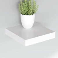 Wandschap zwevend 23x23,5x3,8 cm MDF wit 4