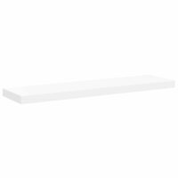 Wandschap zwevend 90x23,5x3,8 cm MDF wit 2