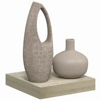 Wandschap zwevend 23x23,5x3,8 cm MDF eikenkleur 5