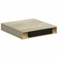 Wandschap zwevend 23x23,5x3,8 cm MDF eikenkleur 8