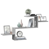 Wandschap 104x15x49 cm bewerkt hout grijs sonoma eikenkleurig 3
