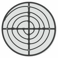 Eettafel &amp;Oslash;55 cm gehard glas en staal zwart 4