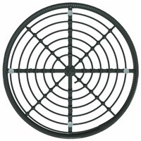 Eettafel &amp;Oslash;80 cm gehard glas en staal zwart 4