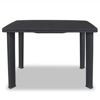Tuintafel 101x68x72 cm kunststof antraciet 3