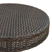 Tuintafel 75,5x106 cm poly rattan bruin 4