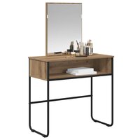 Kaptafel Artisanaal eiken 81 x 40 x 131 cm Bewerkt hout 3