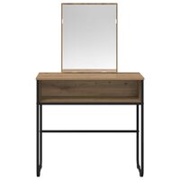 Kaptafel Artisanaal eiken 81 x 40 x 131 cm Bewerkt hout 4