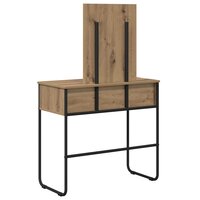 Kaptafel Artisanaal eiken 81 x 40 x 131 cm Bewerkt hout 6